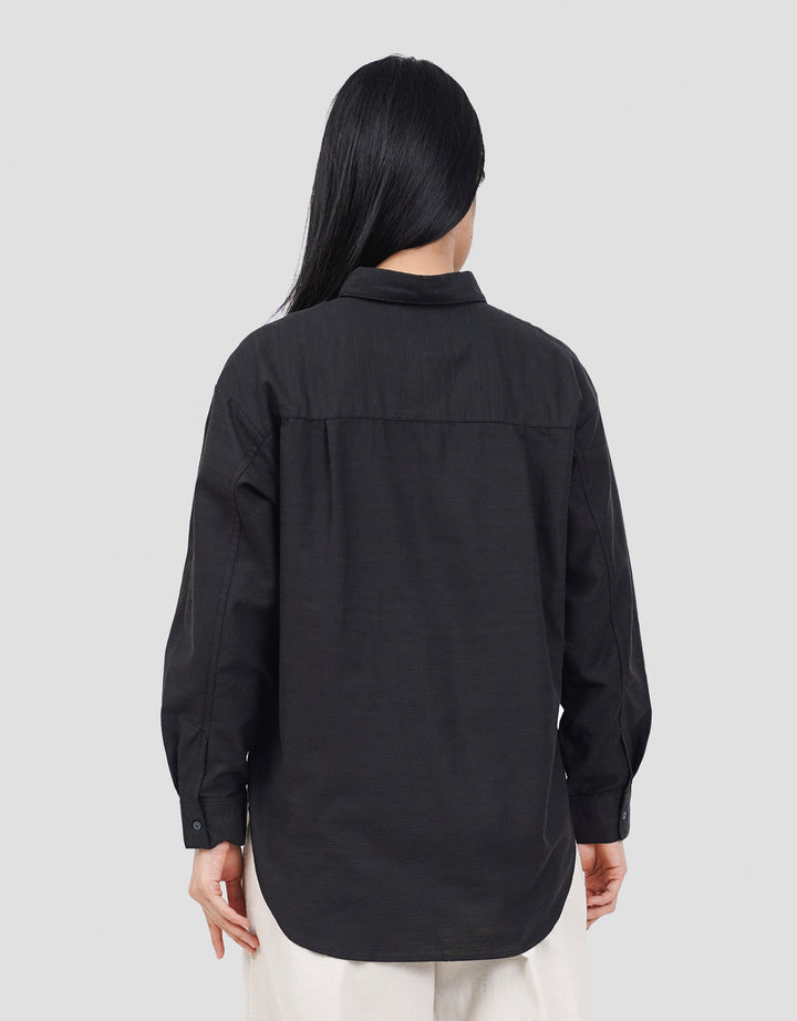 NEVADA PLAIN SLUB KEMEJA WANITA