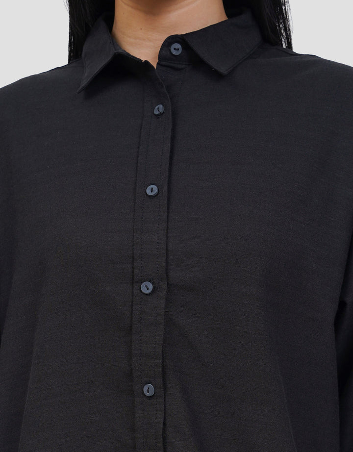 NEVADA PLAIN SLUB KEMEJA WANITA