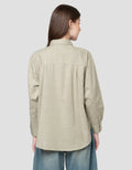 NEVADA PLAIN SLUB KEMEJA WANITA