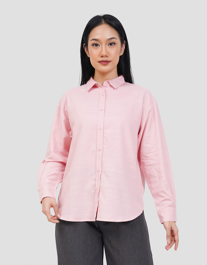 NEVADA PLAIN SLUB KEMEJA WANITA