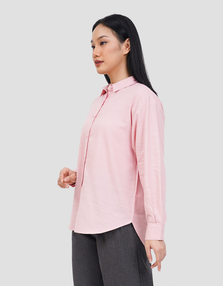 NEVADA PLAIN SLUB KEMEJA WANITA