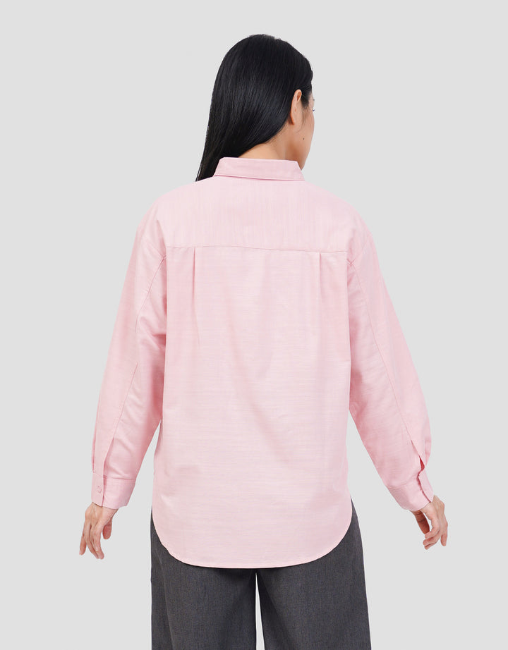 NEVADA PLAIN SLUB KEMEJA WANITA