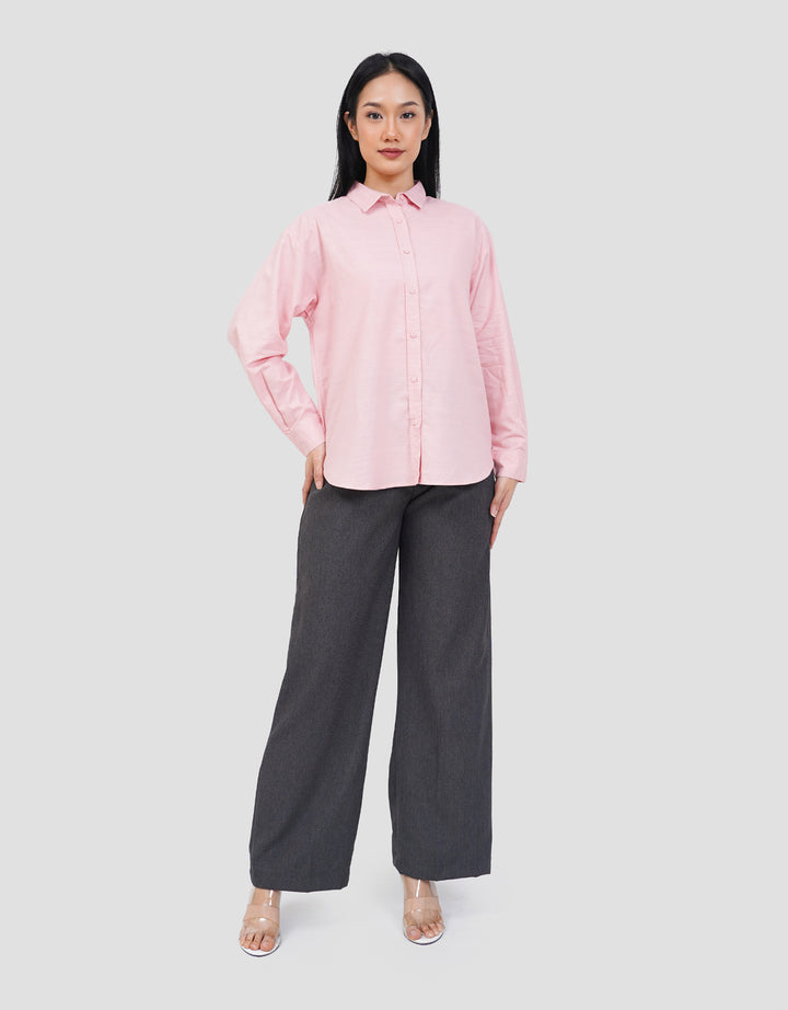 NEVADA PLAIN SLUB KEMEJA WANITA