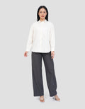 NEVADA PLAIN SLUB KEMEJA WANITA
