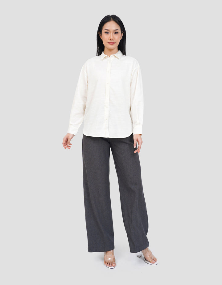 NEVADA PLAIN SLUB KEMEJA WANITA