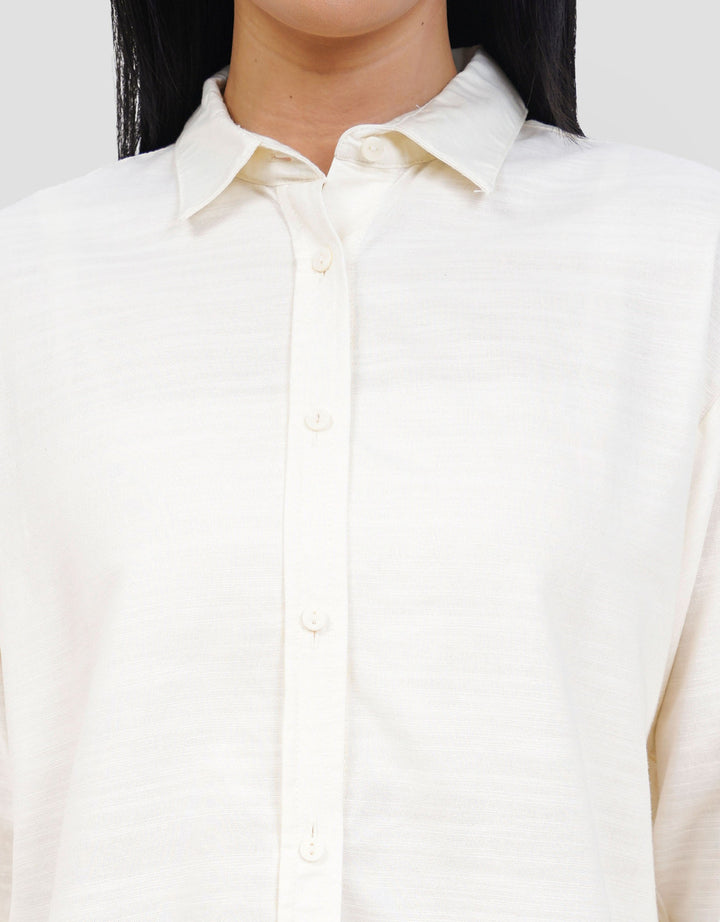 NEVADA PLAIN SLUB KEMEJA WANITA