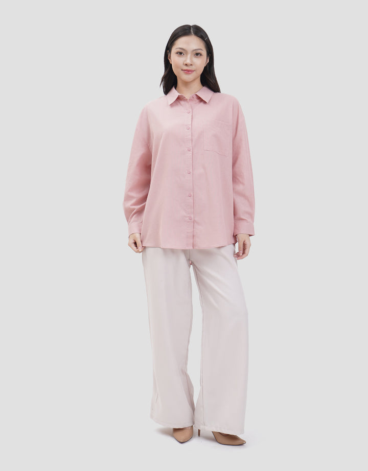 Nevada Plain Basic Entry Kemeja Wanita