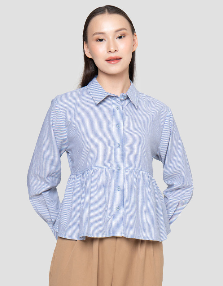 Nevada Peplum Kemeja Wanita