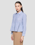 Nevada Peplum Kemeja Wanita