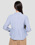 Nevada Peplum Kemeja Wanita
