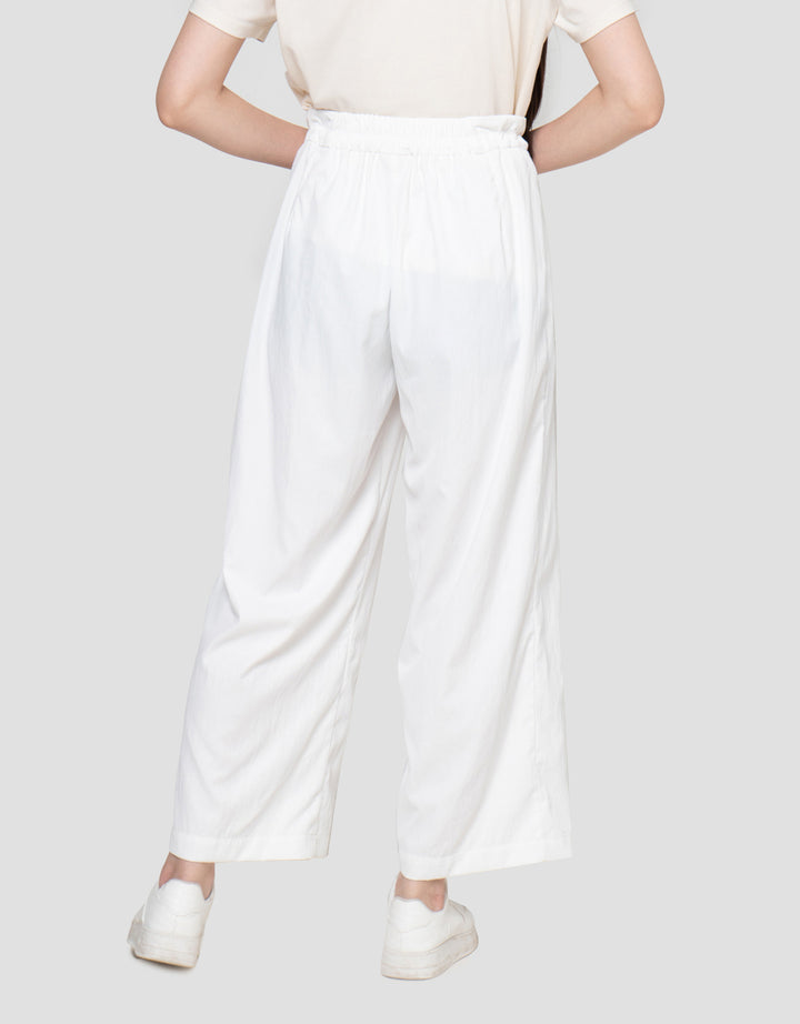 Nevada Wide Leg Pleats With Drawstring Celana Panjang Wanita