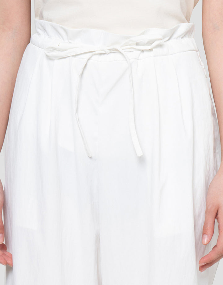 Nevada Wide Leg Pleats With Drawstring Celana Panjang Wanita