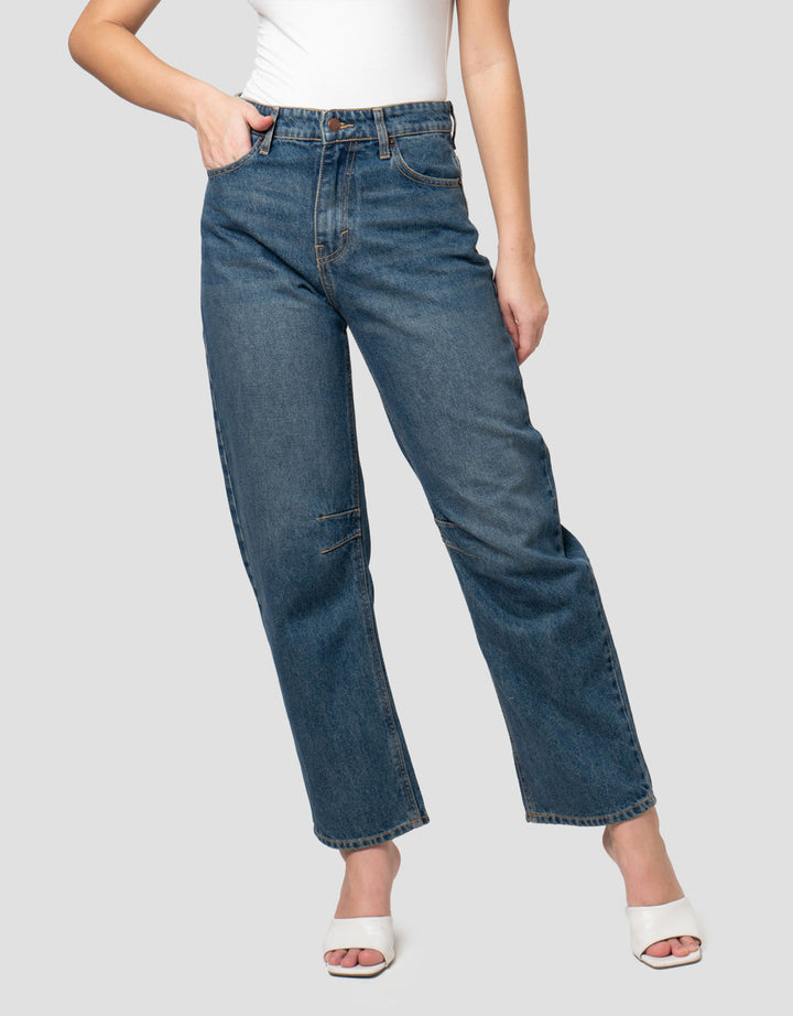 Nevada Barrel With Knee Details Celana Denim Wanita