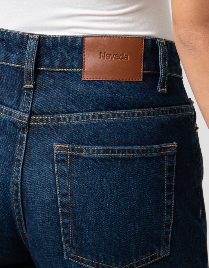 Nevada Barrel With Knee Details Celana Denim Wanita