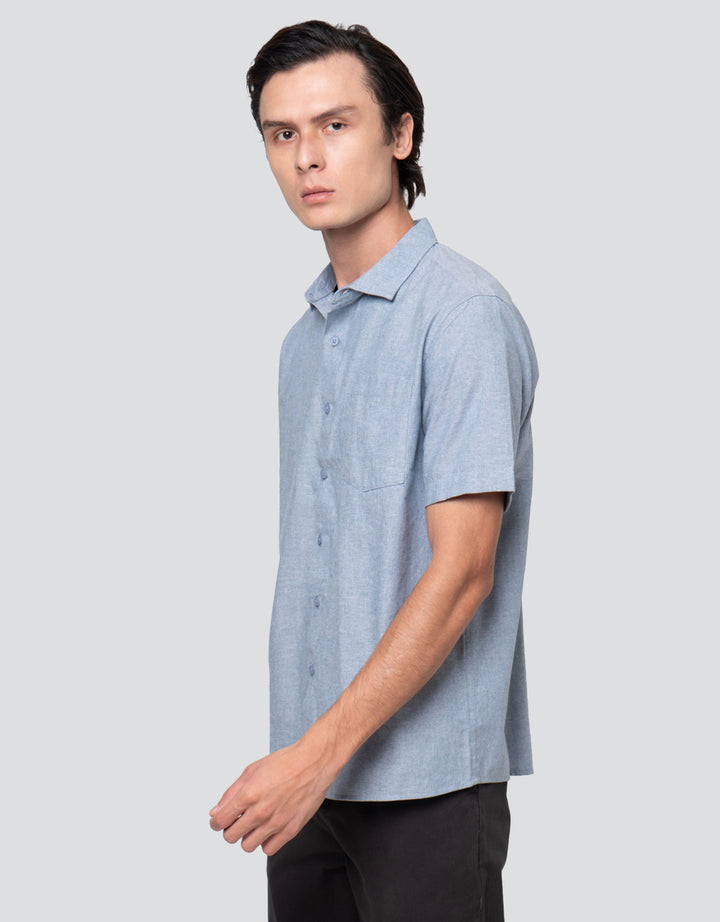 Cole Casual Oxford With Pocket Kemeja Pria