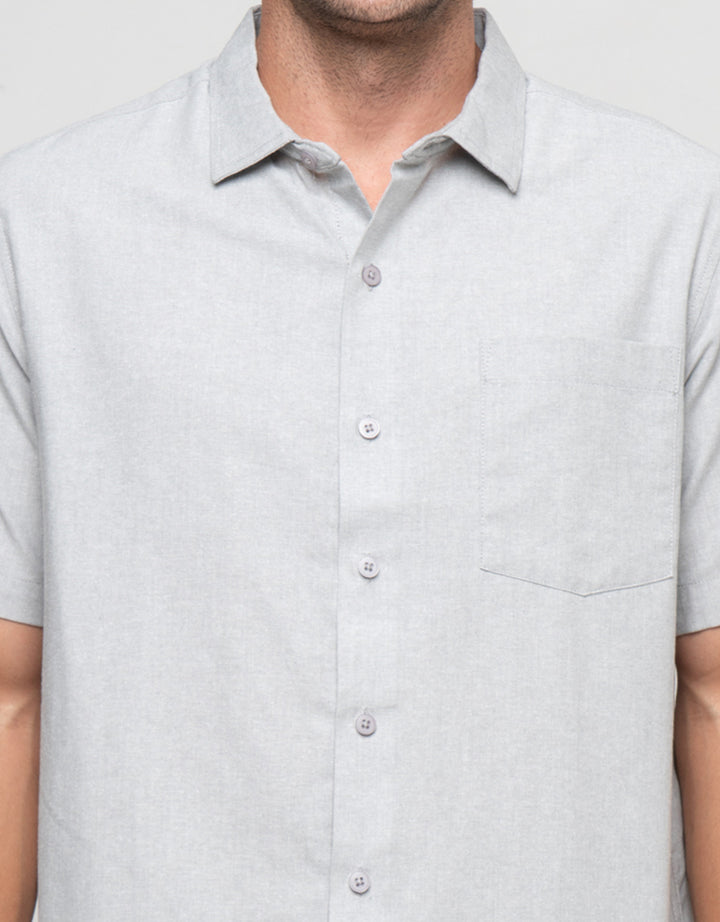 Cole Casual Oxford With Pocket Kemeja Pria