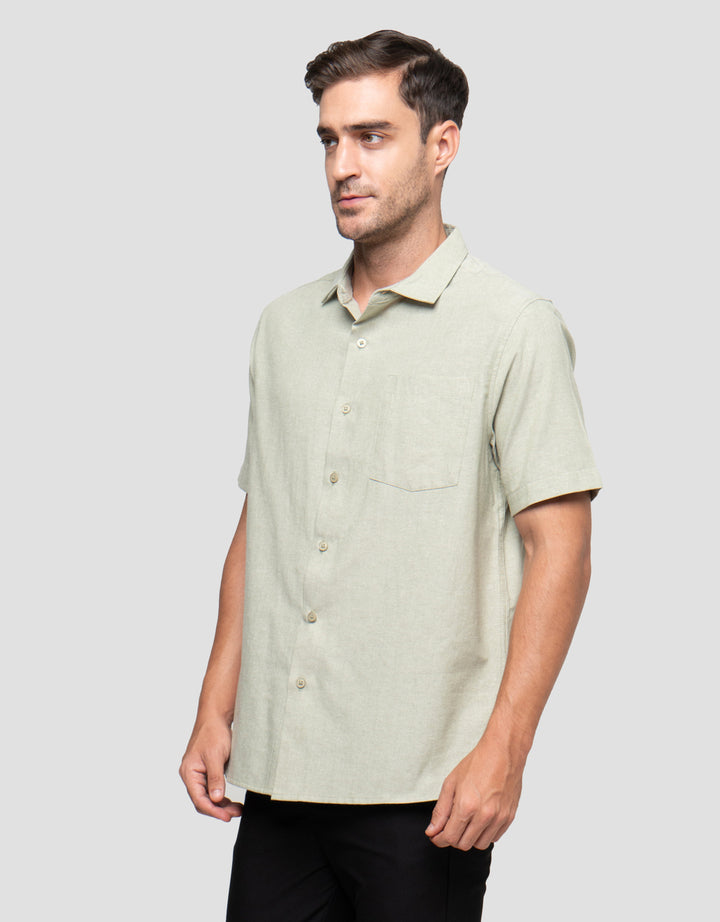 Cole Casual Oxford With Pocket Kemeja Pria