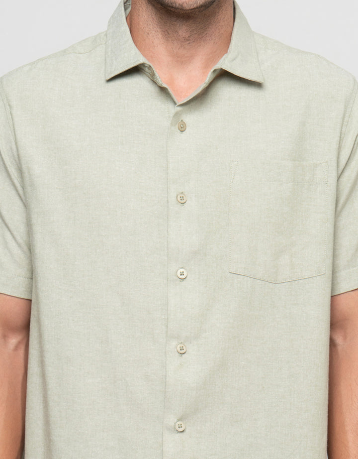 Cole Casual Oxford With Pocket Kemeja Pria