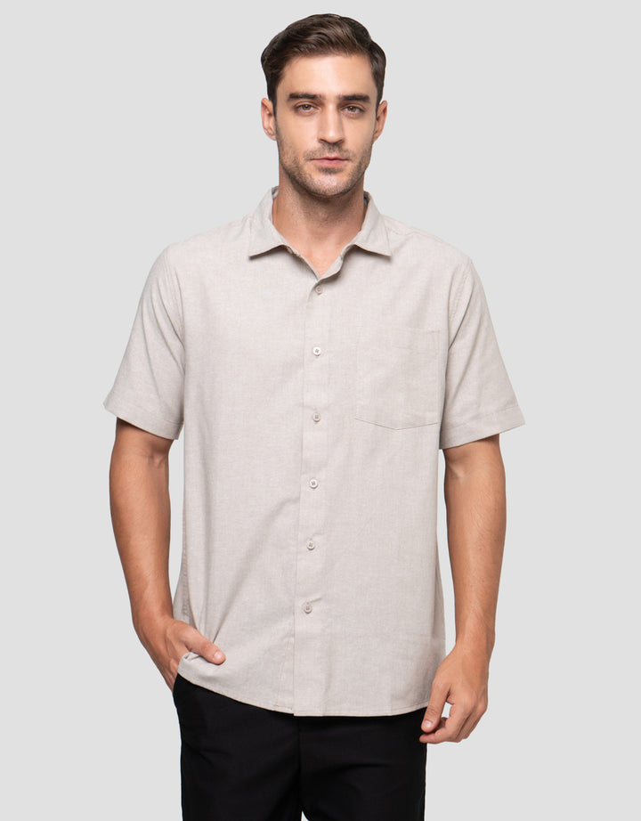 Cole Casual Oxford With Pocket Kemeja Pria