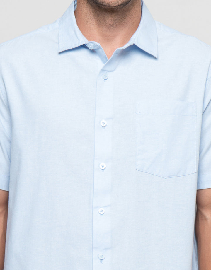 Cole Casual Oxford With Pocket Kemeja Pria