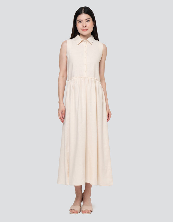 Nevada With Short Sleeve Plain Dress Wanita