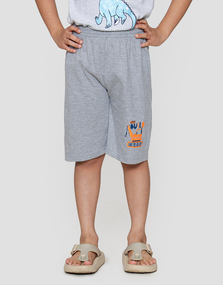 MxM Little M Print Lets Build Celana Pendek Anak Laki-laki