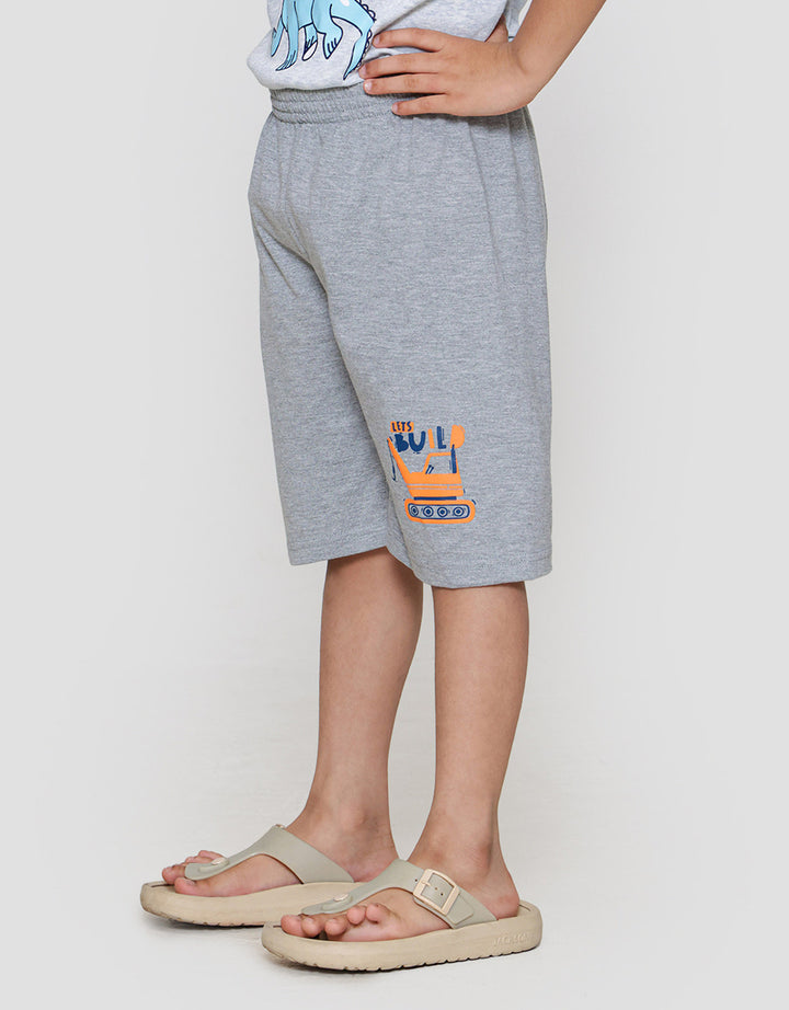 MxM Little M Print Lets Build Celana Pendek Anak Laki-laki