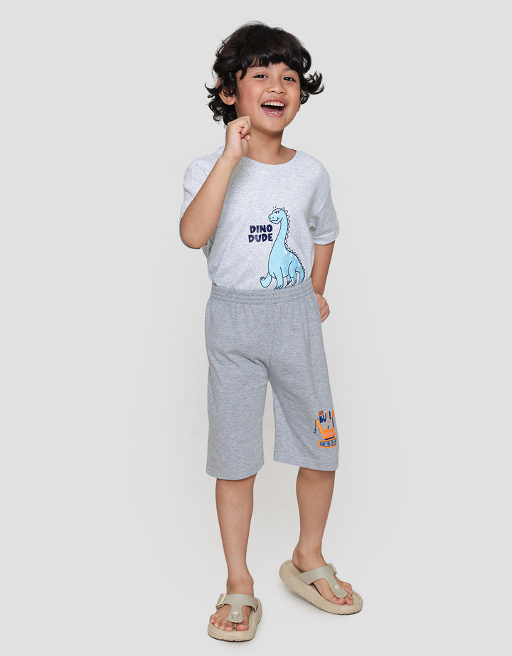 MxM Little M Print Lets Build Celana Pendek Anak Laki-laki