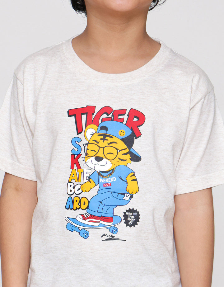 MxM Little M Boy Print Tiger Kaos Anak Laki-laki