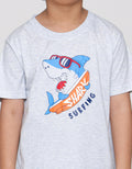 MxM Little M Boy Print Shark Kaos Anak Laki-laki