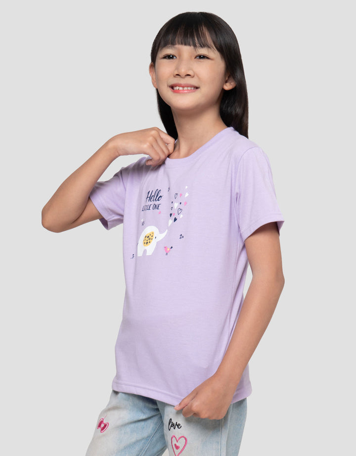 MxM Little M Print Hello Little One Kaos Anak Perempuan