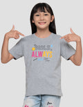 MxM Little M Print Girl Always Kaos Anak Perempuan