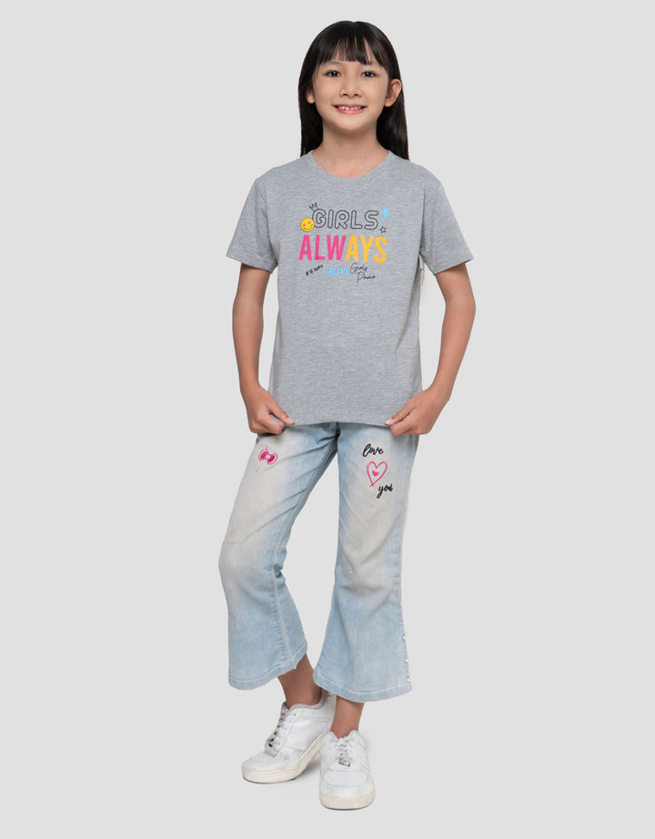 MxM Little M Print Girl Always Kaos Anak Perempuan