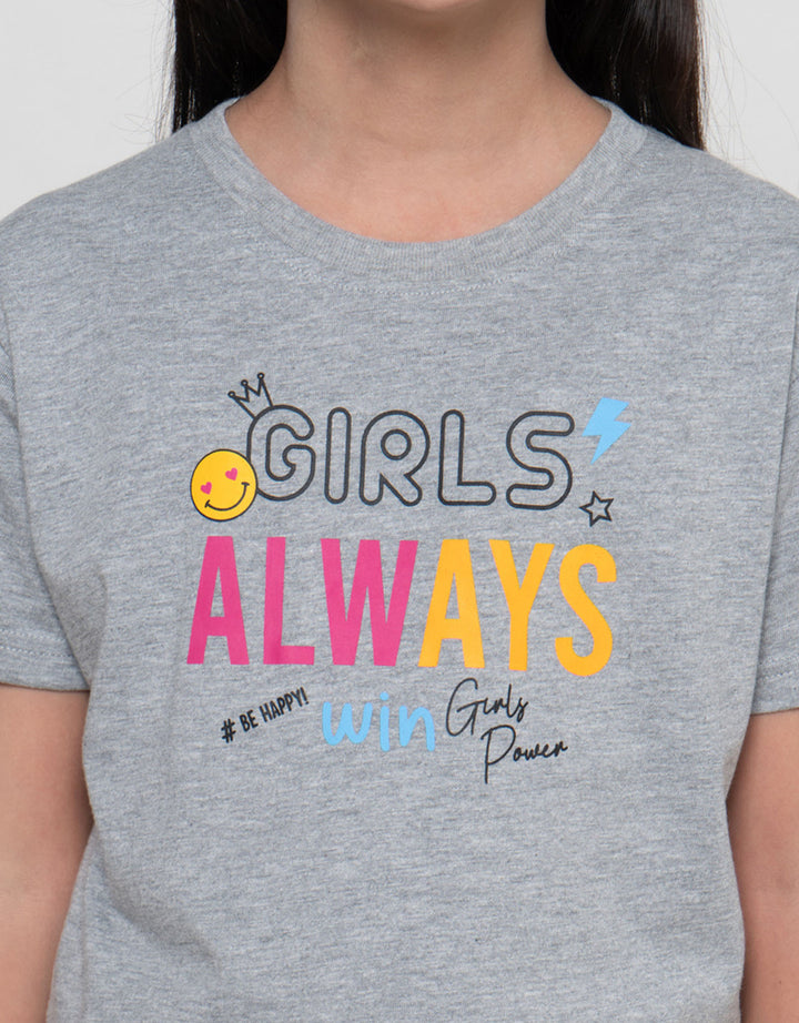 MxM Little M Print Girl Always Kaos Anak Perempuan