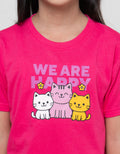 MxM Little M Print We Are Happy Kaos Anak Perempuan