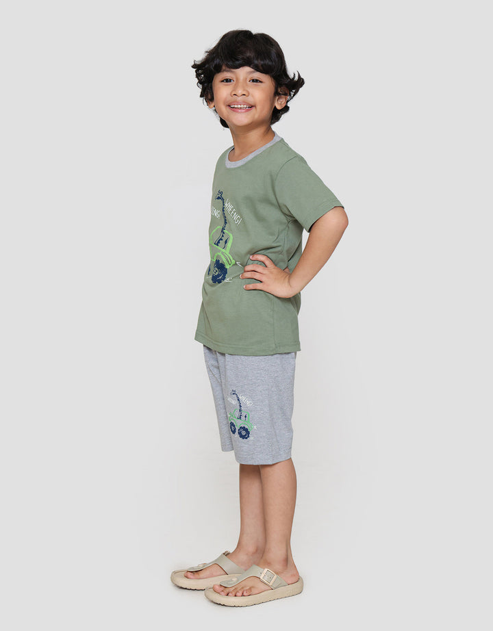 MxM Little M Anak Motif Bear Setelan Anak Laki-laki