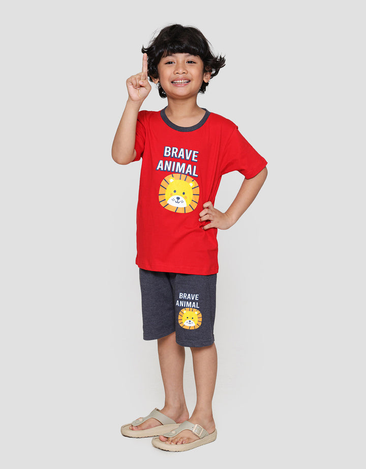 MxM Little M Anak Motif Squirel Setelan Anak Laki-laki