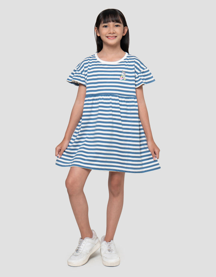 MxM Little M Stripe Dress Anak Perempuan
