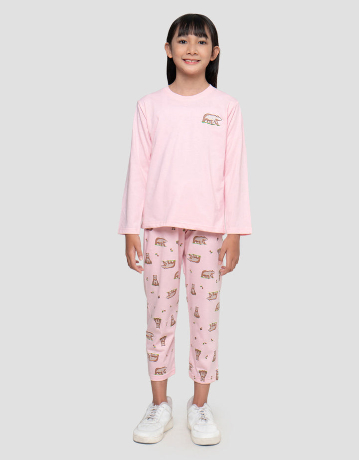 MxM Little M Anak Motif Squirel Pakaian Setelan Anak Perempuan
