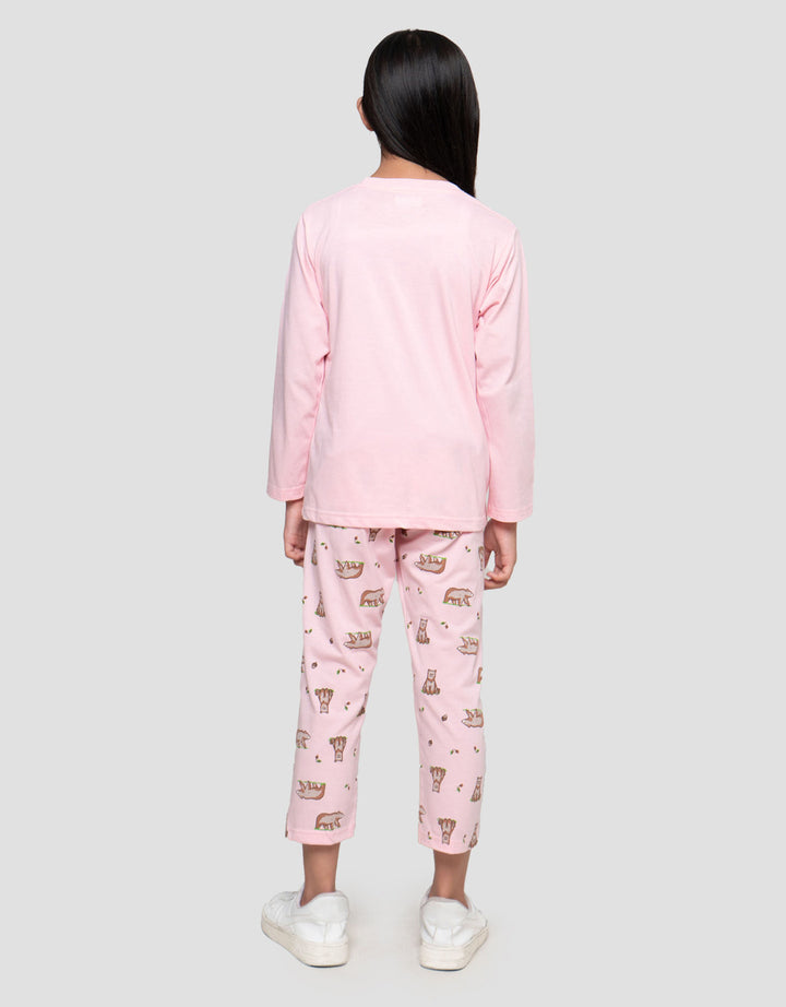 MxM Little M Anak Motif Squirel Pakaian Setelan Anak Perempuan