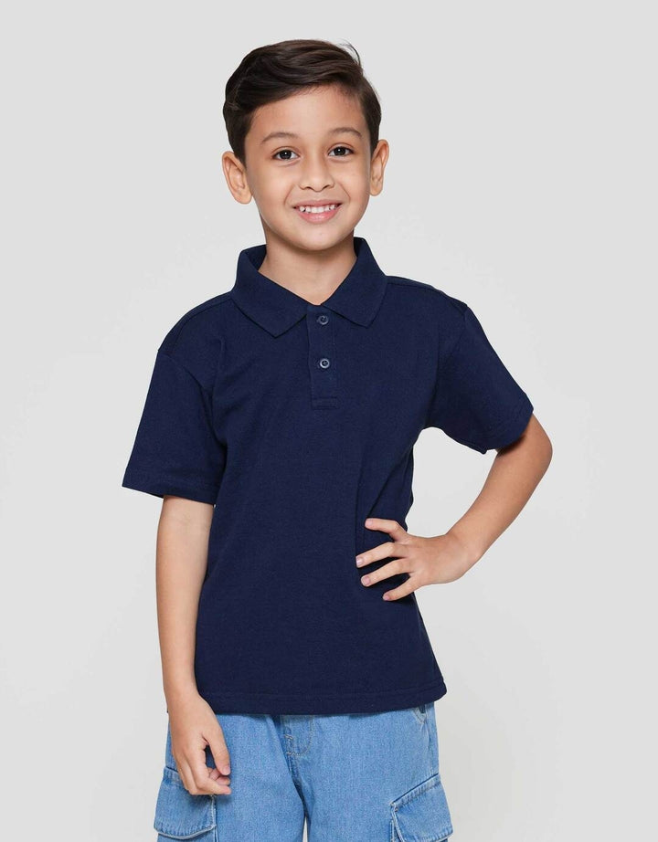 Little M Kerah Bsc Rib Kancing Kaos Anak Laki-laki