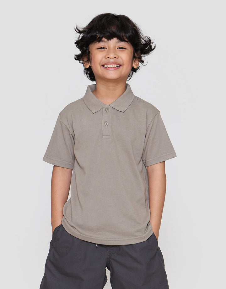 Little M Kerah Bsc Rib Kancing Kaos Anak Laki-laki