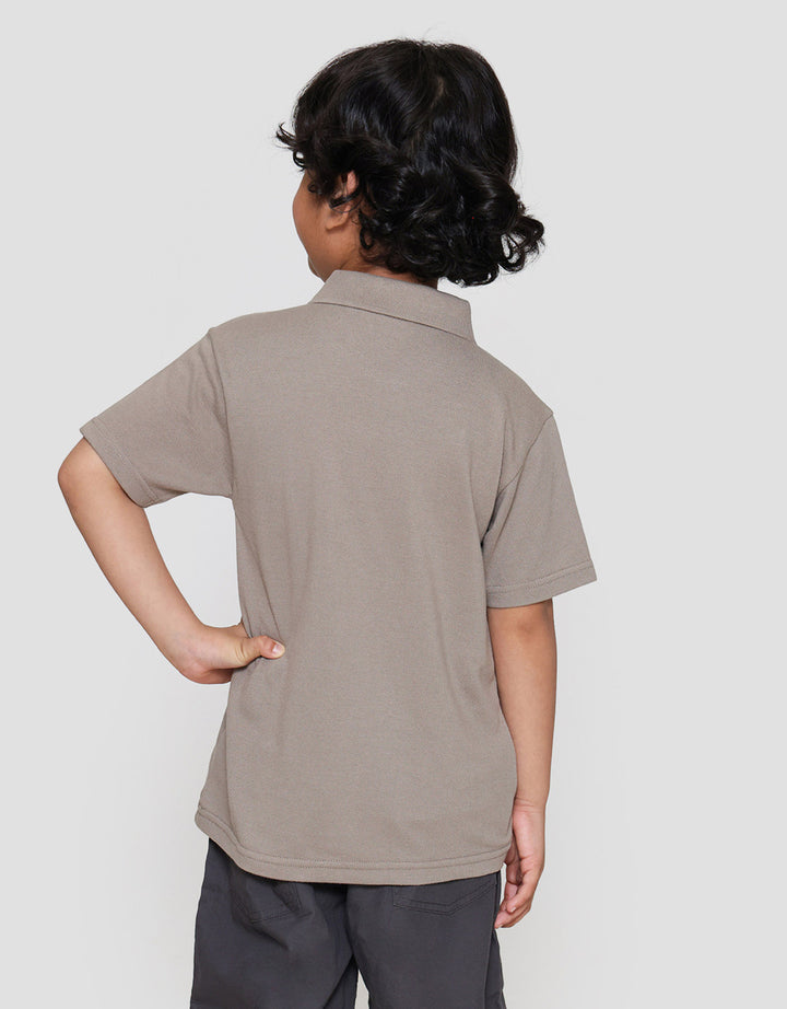 Little M Kerah Bsc Rib Kancing Kaos Anak Laki-laki