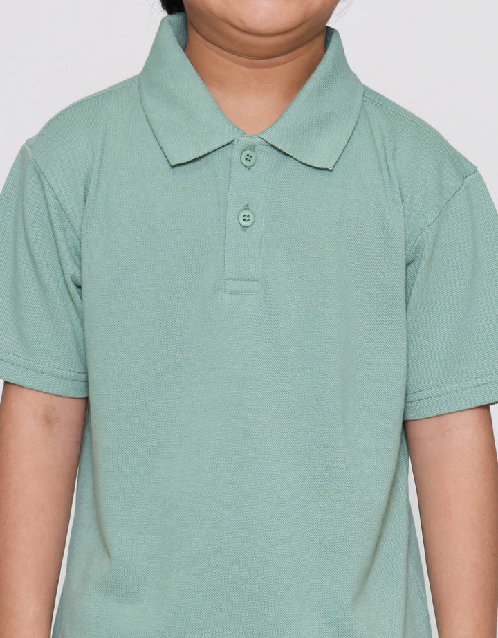 Little M Kerah Bsc Rib Kancing Kaos Anak Laki-laki