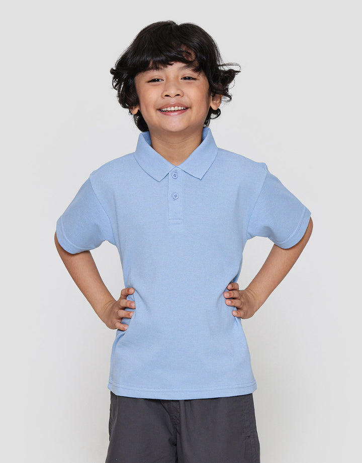 Little M Kerah Bsc Rib Kancing Kaos Anak Laki-laki