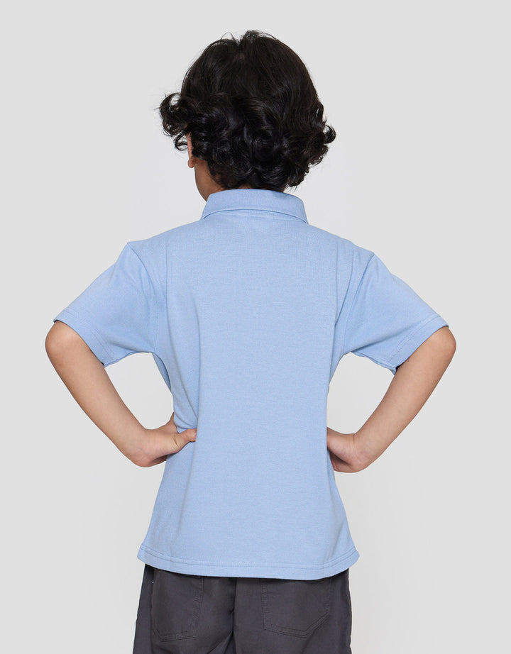 Little M Kerah Bsc Rib Kancing Kaos Anak Laki-laki