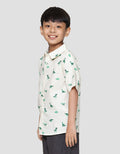 Little M Print Dino Kemeja Anak Laki-laki