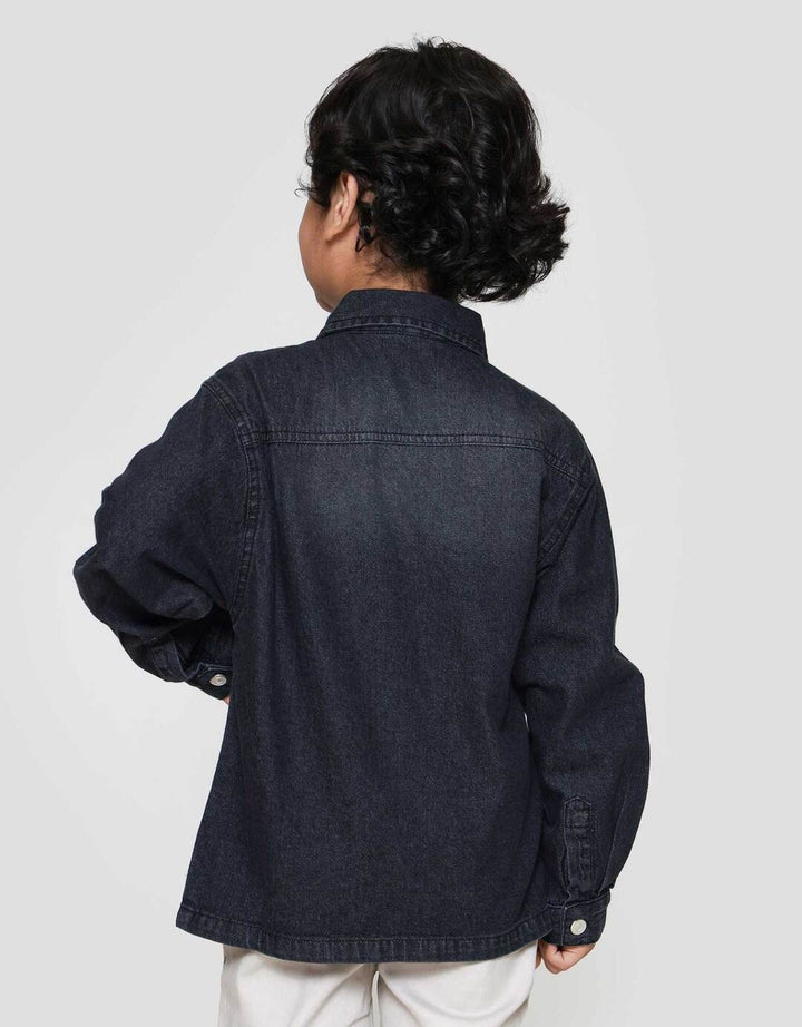 Little M Wash Ktg Kanan Kiri Jaket Denim Anak Laki-laki