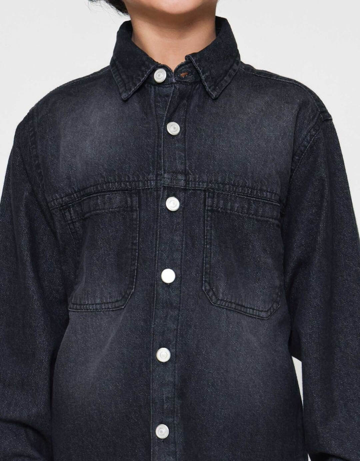 Little M Wash Ktg Kanan Kiri Jaket Denim Anak Laki-laki