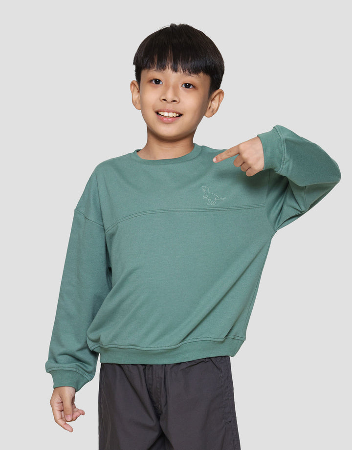 Little M Cut Sewn Dino Sweater Anak Laki-laki